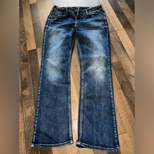 Women’s silver jeans